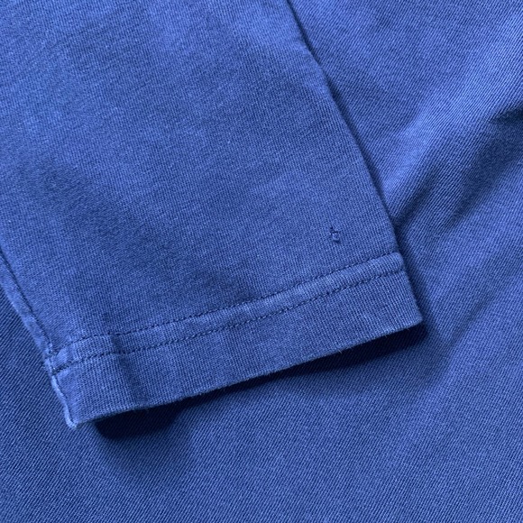 Adidas Mens Hoodie Sweatshirt Blue Long Sleeves Pullover Embroidered Swoosh - Picture 5 of 12